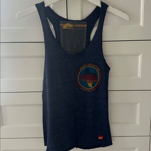 Aviator Nation Navy Tank with Austin TX logo